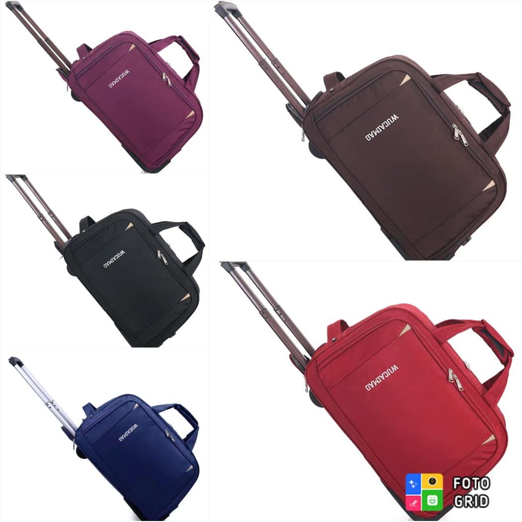 24-Inch Rolling Travel Suitcase – Waterproof Oxford Trolley Bag with Durable Wheels