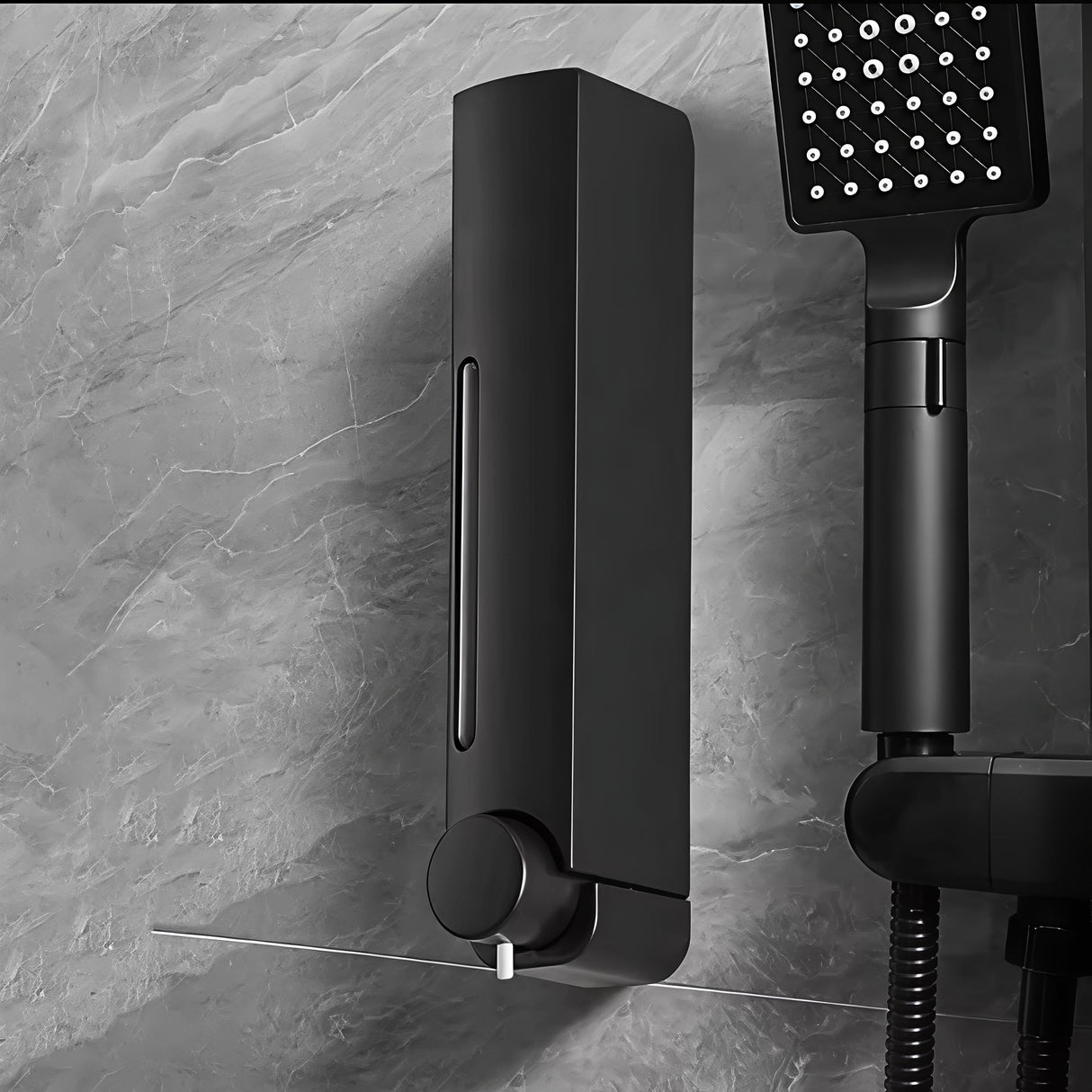 Wall Mounted Soap Dispenser Sleek and Stylish Space Saving Design for Bathroom and Kitchen