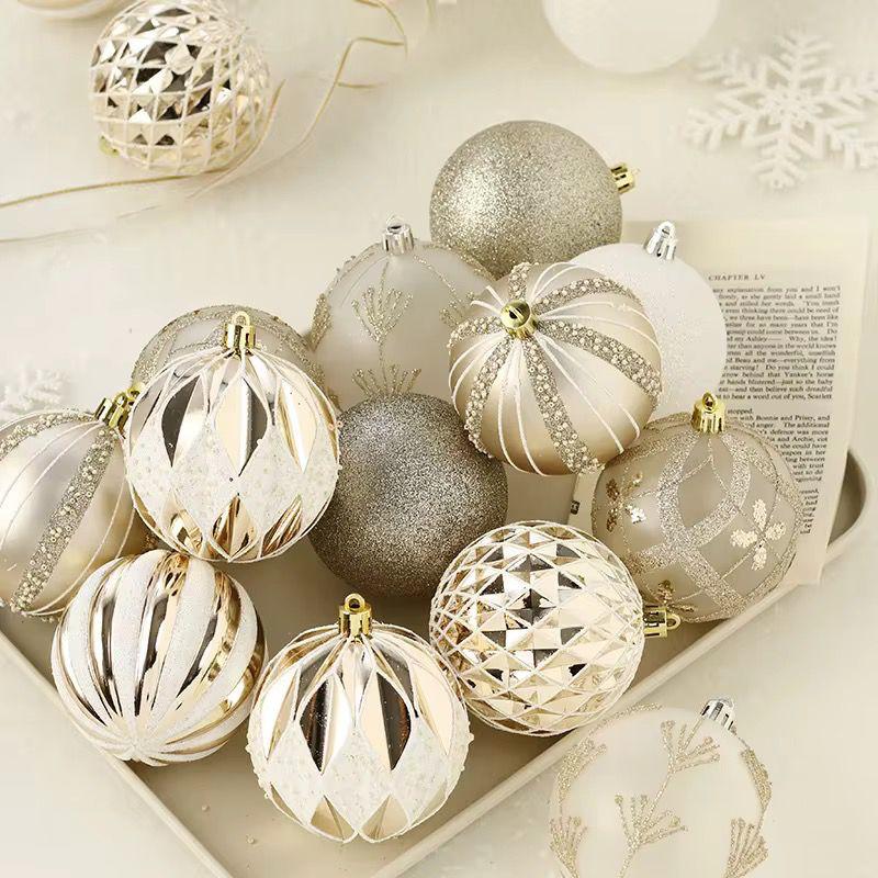 16pcs Christmas Ball Set – 8cm Decorative Ornaments for Christmas Tree
