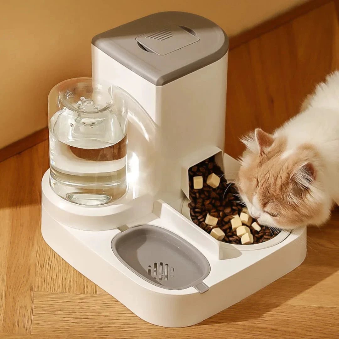 2in1 Automatic Pet Food Dispenser – Large Capacity Feeder and Waterer Pet food dispenser Pet Food Containers