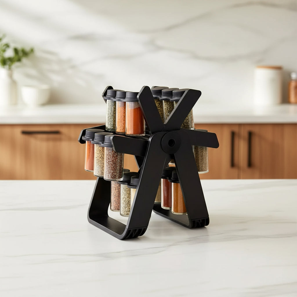 18-in-1 Rotating Spice Rack & Jar Set Spice rack Spice Organizers