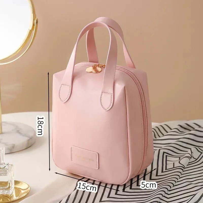 Portable Large Capacity PU Shell Makeup & Toiletry Bag Waterproof Makeup bag Makeup Bags