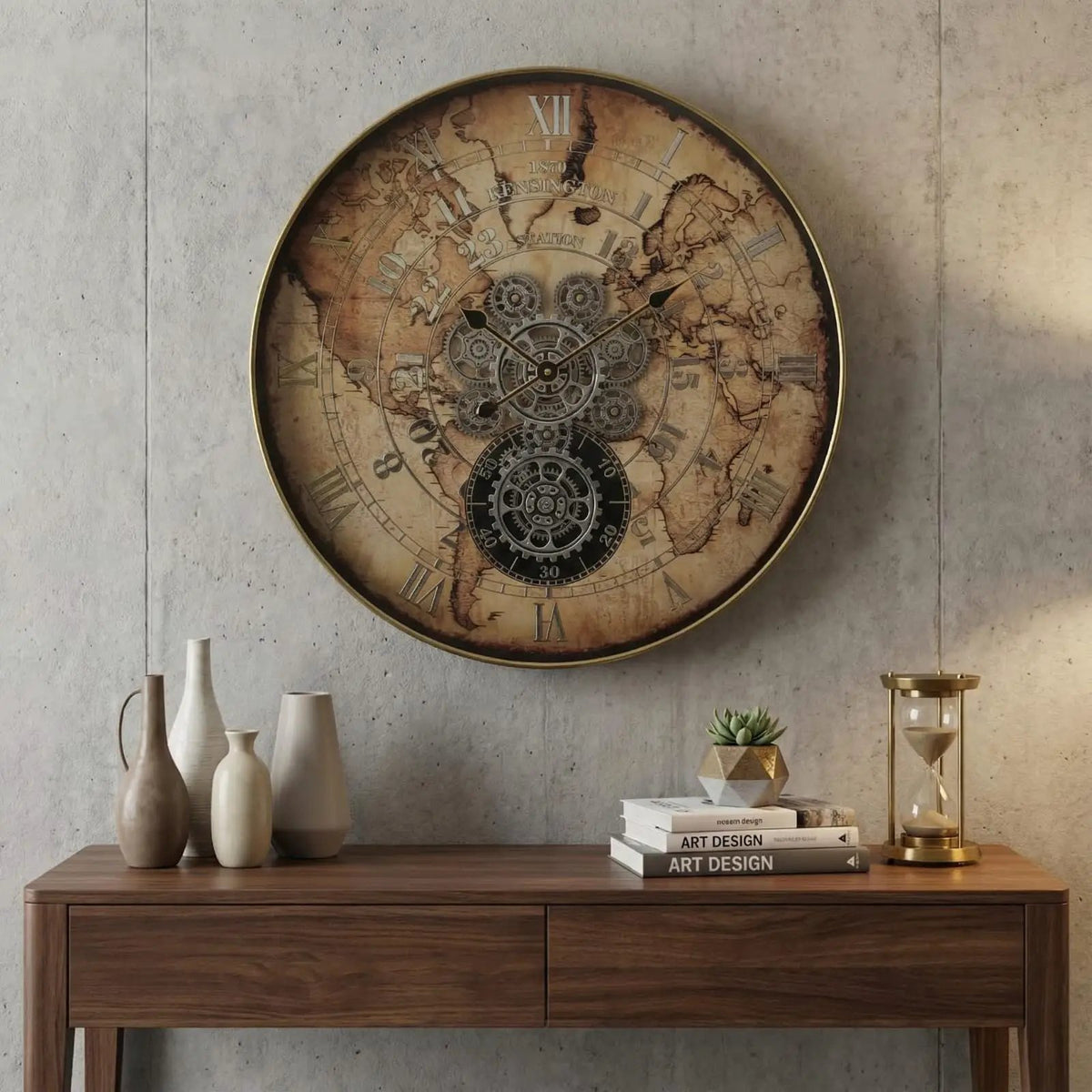 Vintage Gear Wall Clock Wall clock Wall Clocks