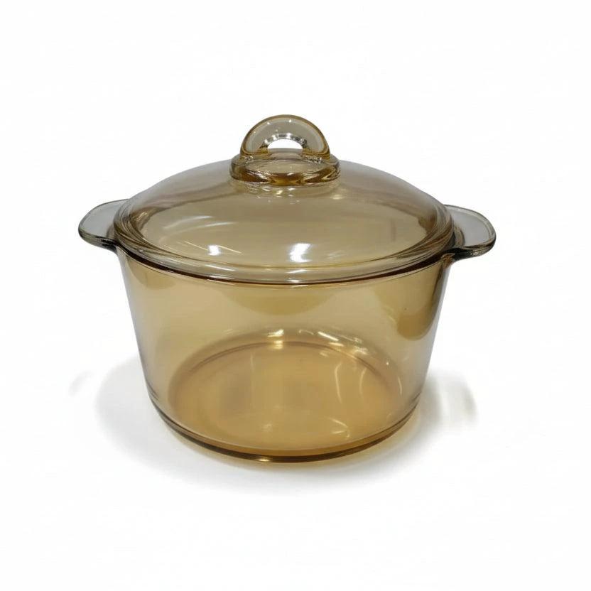 Borosilicate Glass Serving Pot with Gold Finish 2.5L Kitchen appliances