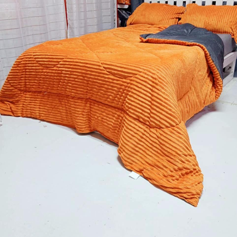 High-Quality Velvet Duvet Set TC/Weaver 6x6 with Bedsheet and Pillowcases Bedding