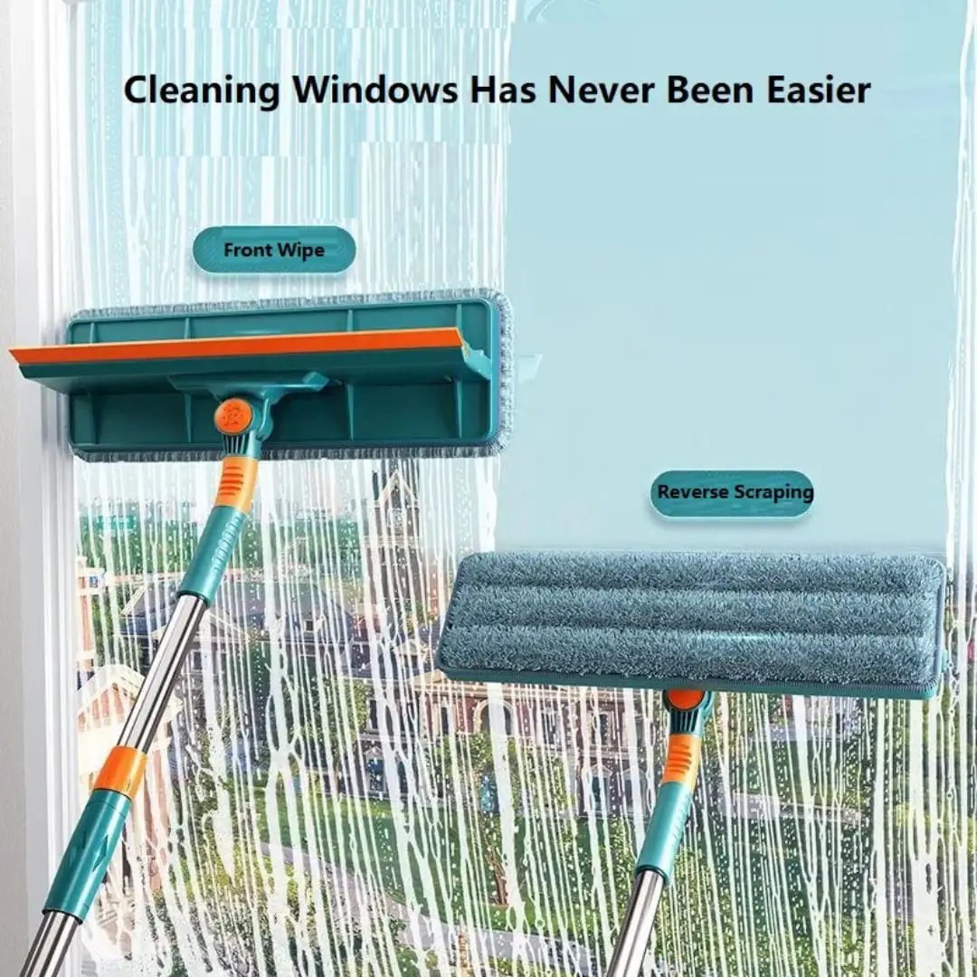 2-in-1 Flexible Window & Floor Cleaning Mop Window cleaner Glass Cleaners