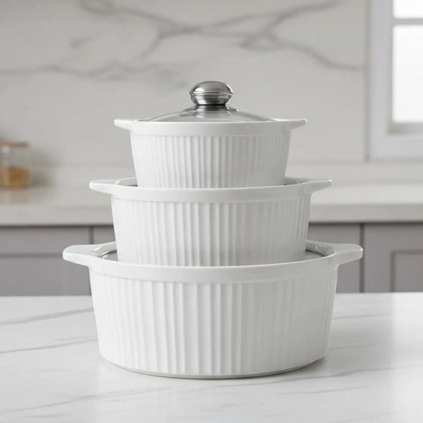 3 in 1 Ceramic Serving Dishes Set Ceramic serving dish Serving Platters