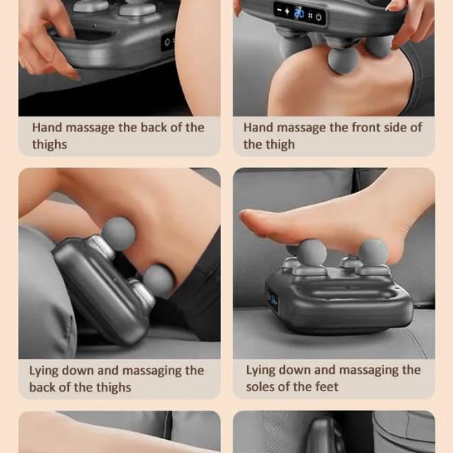 Powerful Four Head Deep Tissue Percussion Massager