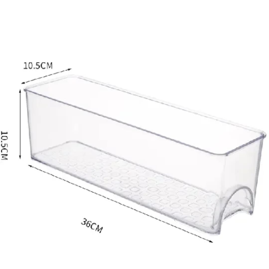 Clear Fridge & Pantry Organizer Bin - 36x10.5x10.5cm