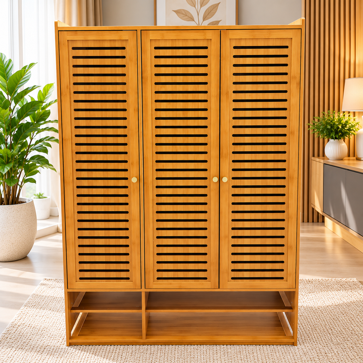 10 Tier Bamboo Shoe Cabinet Shoe cabinet Shoe Cabinets