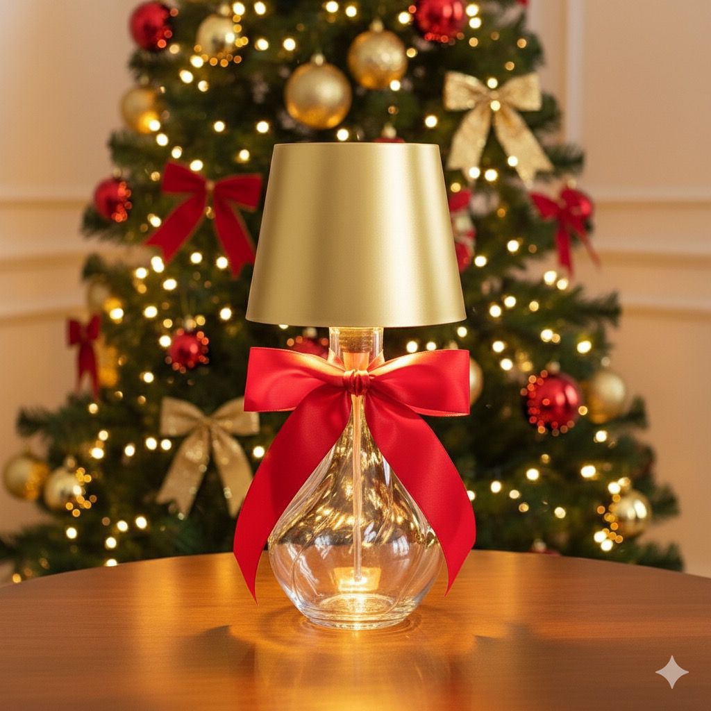 Wireless LED Lamp with Bottle Holder Festive Christmas Edition