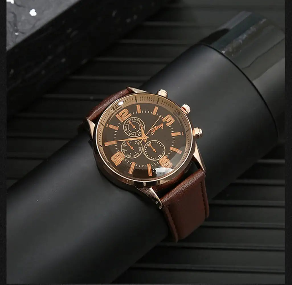 Men's Gift Watch and Wallet Set - Complete Accessory Package