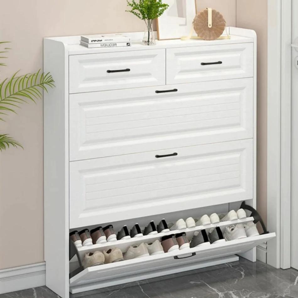 Bucket Flip Shoe Cabinet Space Saving Multi Layer Shoe Storage Shoe organizer Shoe Organizers