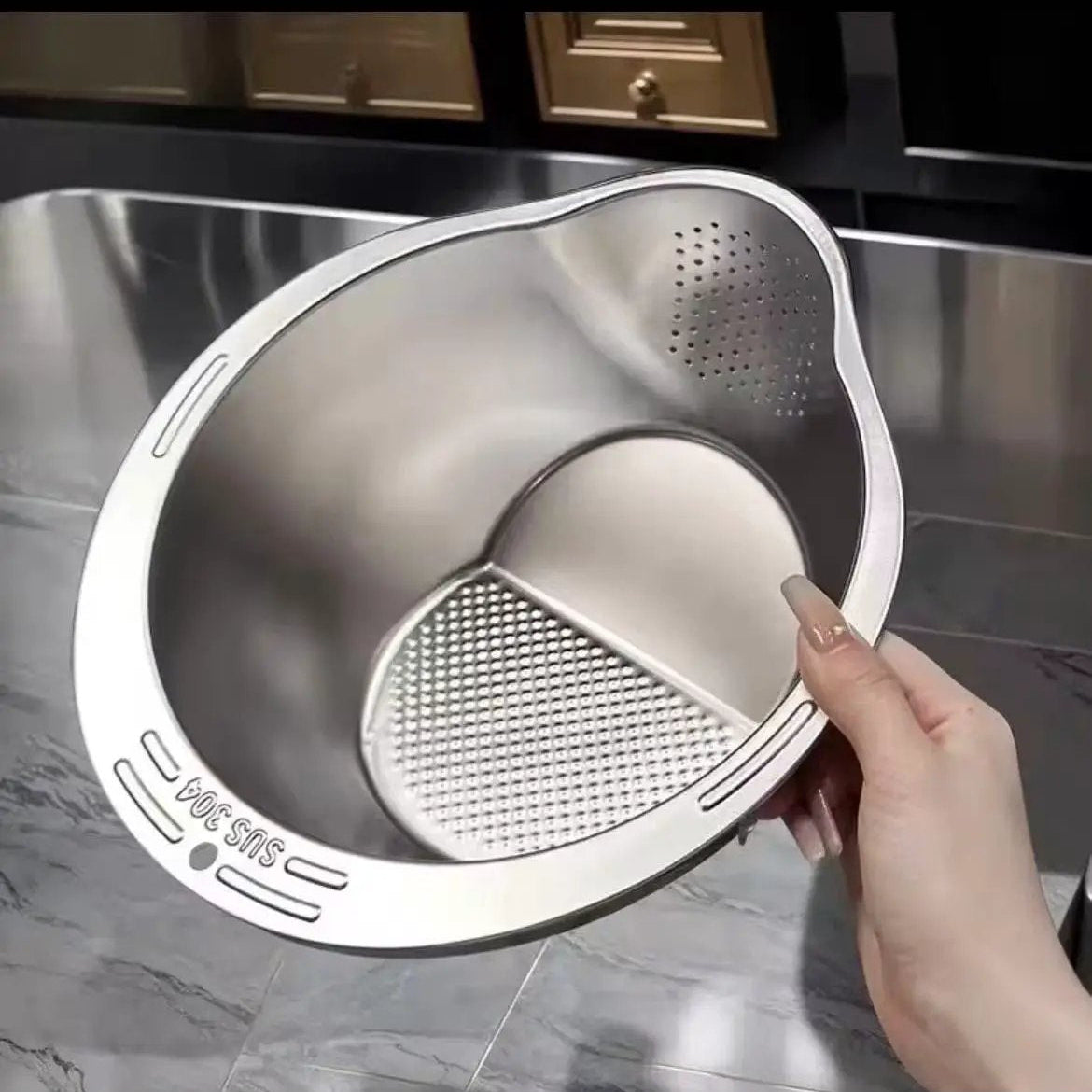 Stainless Steel Colander Cookware & Kitchen Tools Colanders