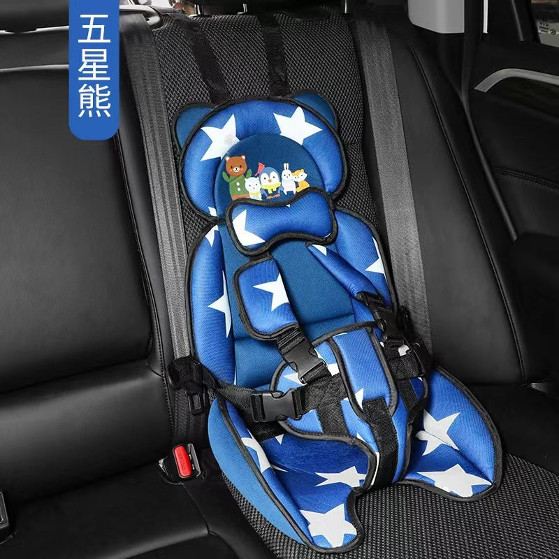 Children’s Safety Car Seat Cushion Big Size 2–10 Years Adjustable Portable Design