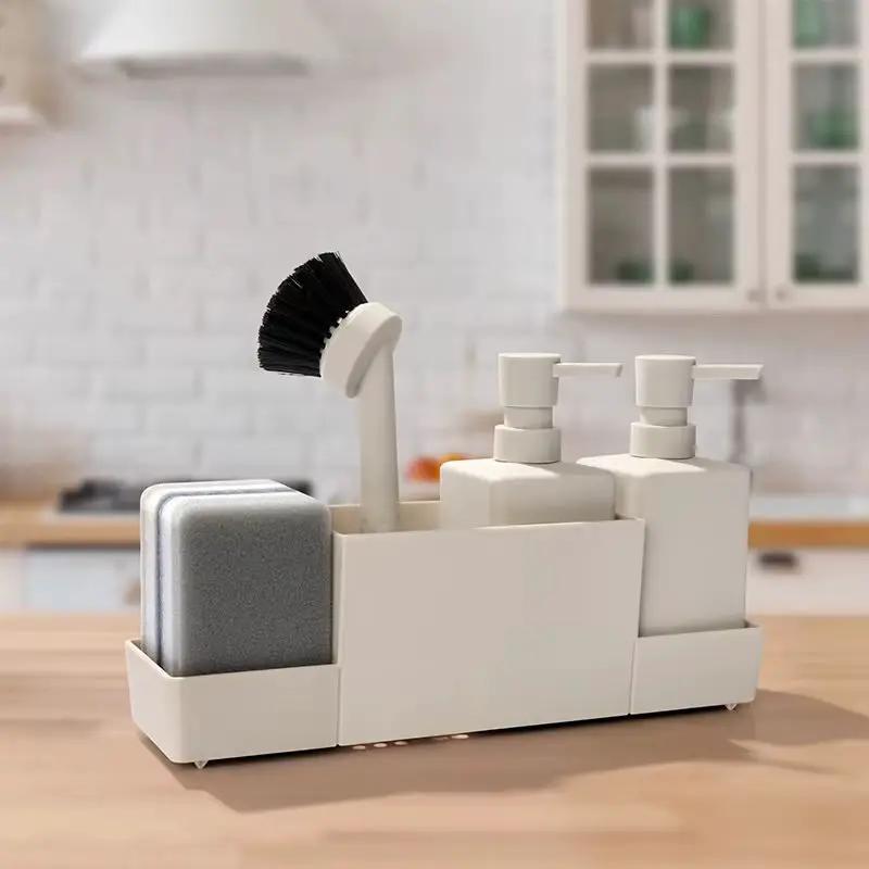 Kitchen Soap Dispenser & Sink Caddy Set Soap & Lotion Dispensers