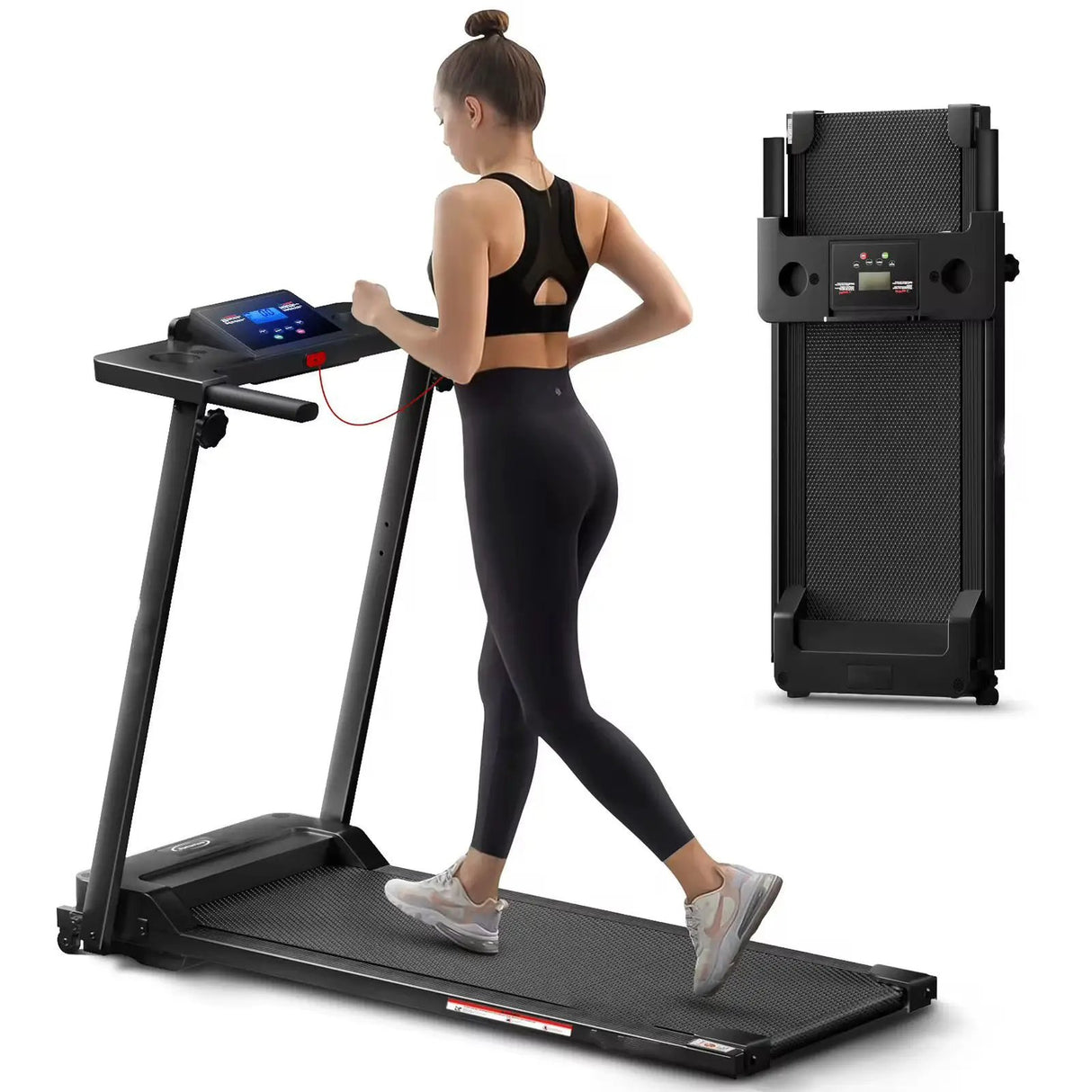 Foldable Walking Pad / Treadmill with Bluetooth & Manual Incline Treadmills