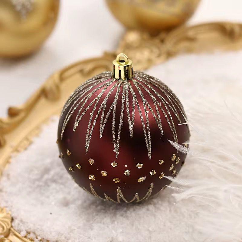 16pcs Christmas Ball Set – 8cm Decorative Ornaments for Christmas Tree