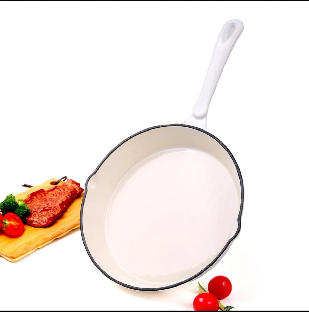 10.5" Cast Iron Frying Pan – Nonstick Skillet for Home and Professional Cooking