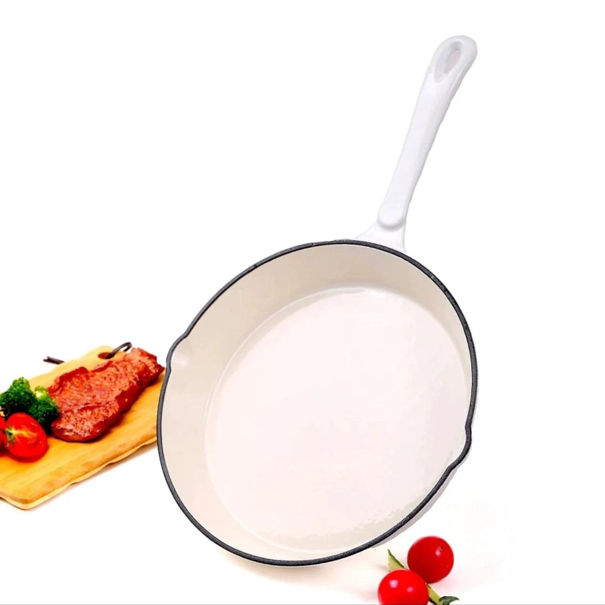 10.5" Cast Iron Frying Pan – Nonstick Skillet for Home and Professional Cooking