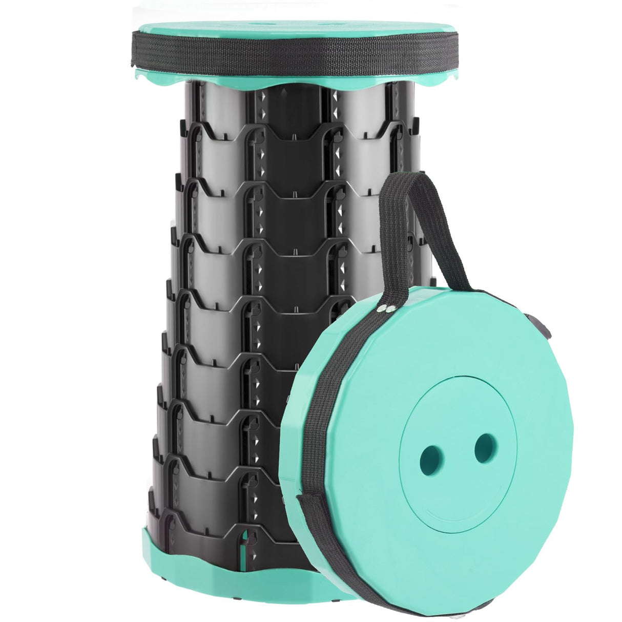 Portable Retractable Plastic Stool - Adjustable Foldable Chair