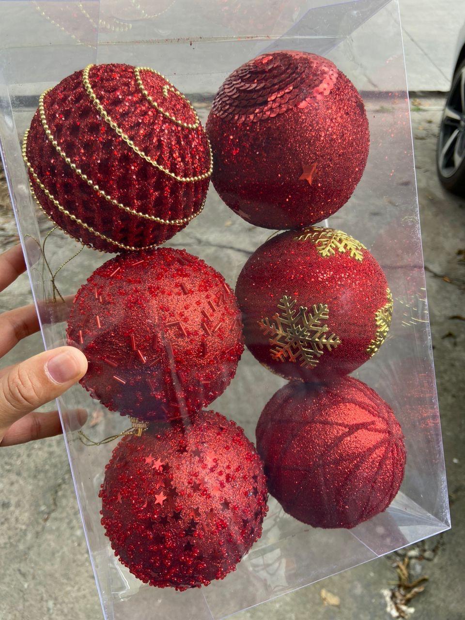 16pcs Christmas Ball Set – 8cm Decorative Ornaments for Christmas Tree