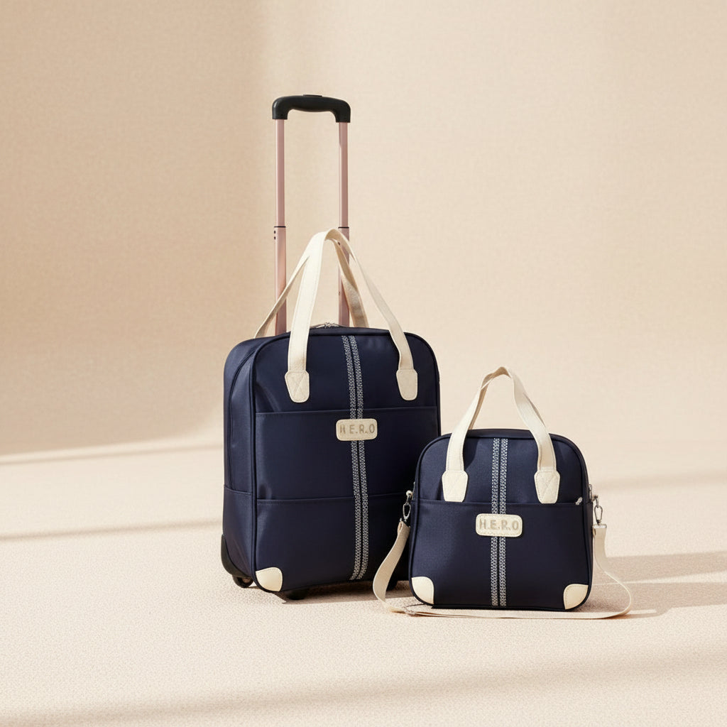 2-in-1 Travel Trolley Bag Set Bags & Accessories Suitcase Travel Sets