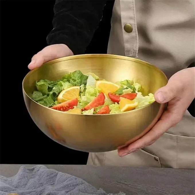 3 Litre Gold Stainless Steel Ramen Bowl Bowls