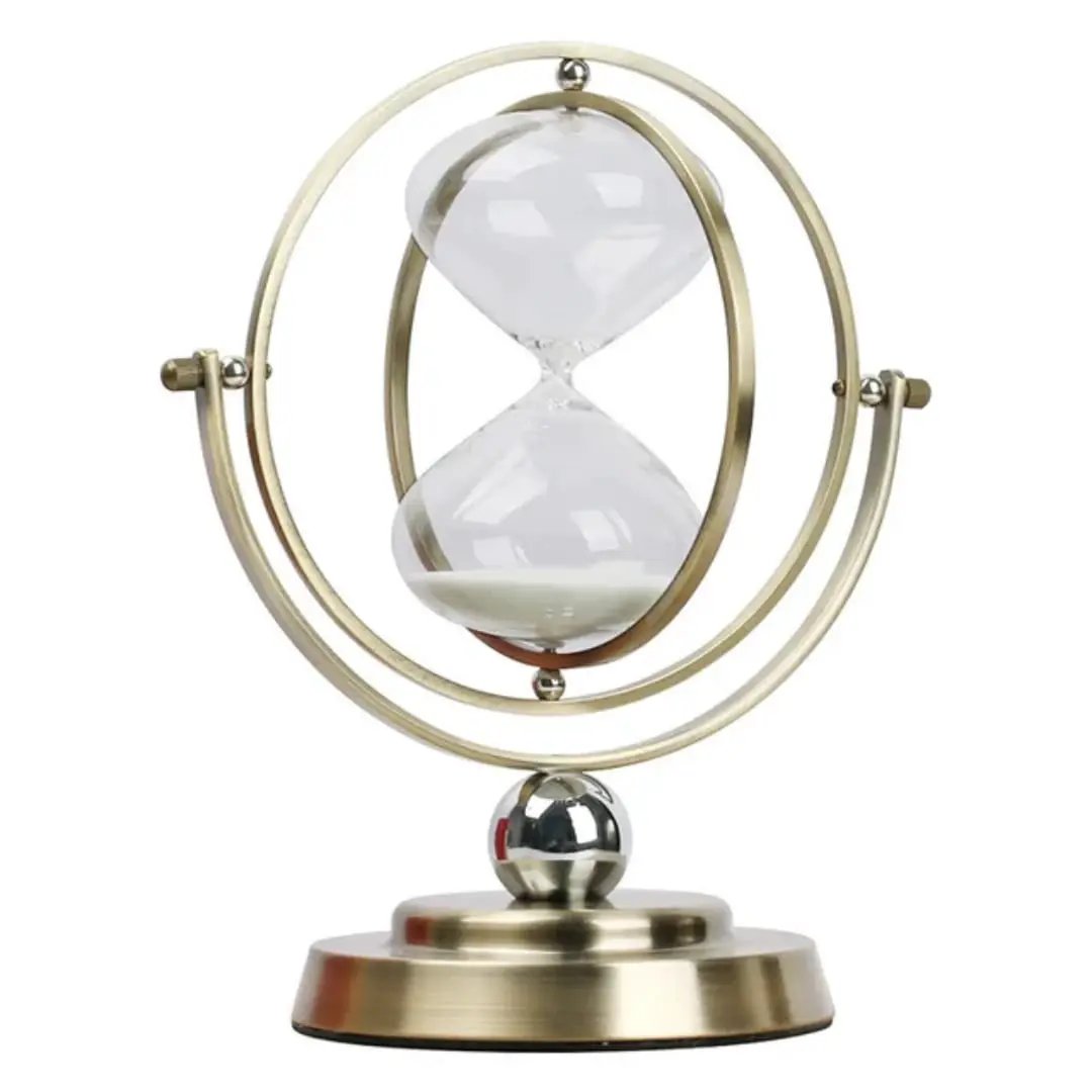 30-Minute Rotating Metal Sand Hourglass Hourglass Hourglasses