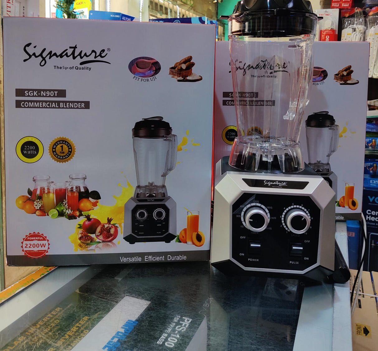Signature 3 Litre Commercial Blender 2200W Heavy-Duty Power Motor