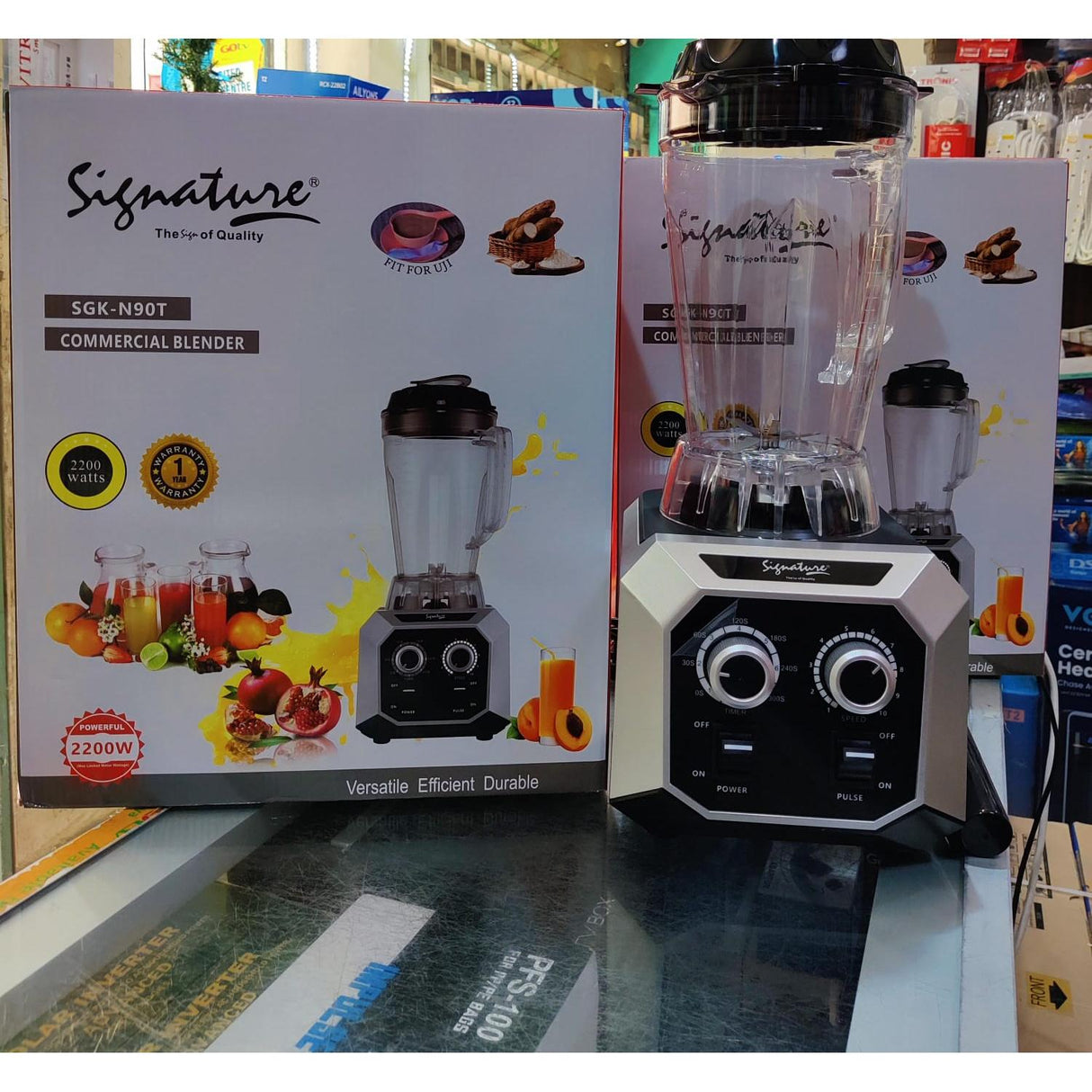 Signature 3 Litre Commercial Blender 2200W Heavy-Duty Power Motor