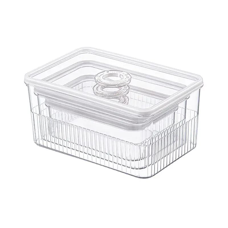 3 Pc Acrylic Fridge Organizer Set Fridge organizer Kitchen Organizers