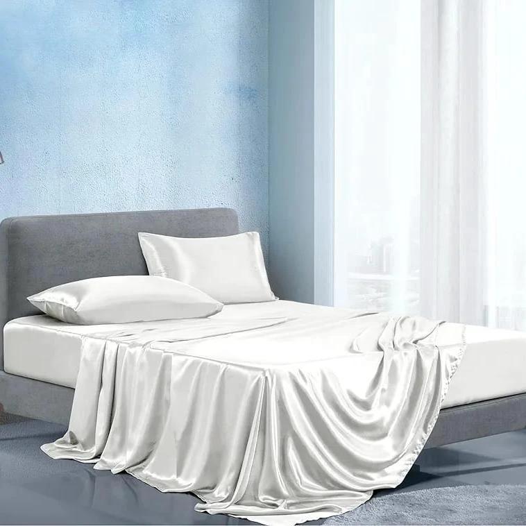 Luxury Silky Soft Mulberry Fitted Bedsheets Set with Pillowcases beddings Bed Sheets