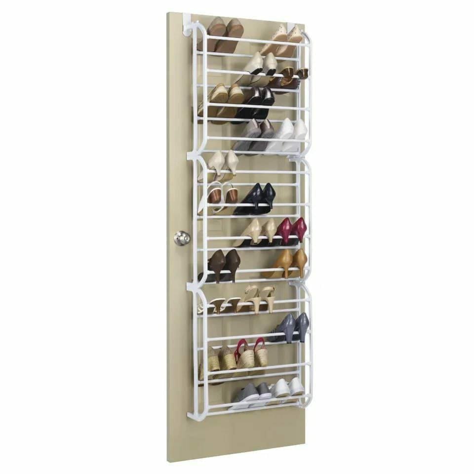 Over The Door Shoe Rack – Space Saving Shoe Organizer (24 / 36 Pairs)