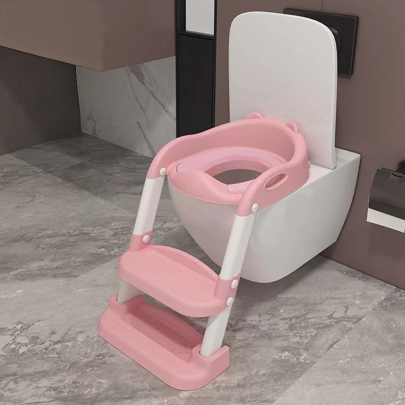 Baby Auxiliary Toilet Ladder Folding Seat for Kids Potty Training