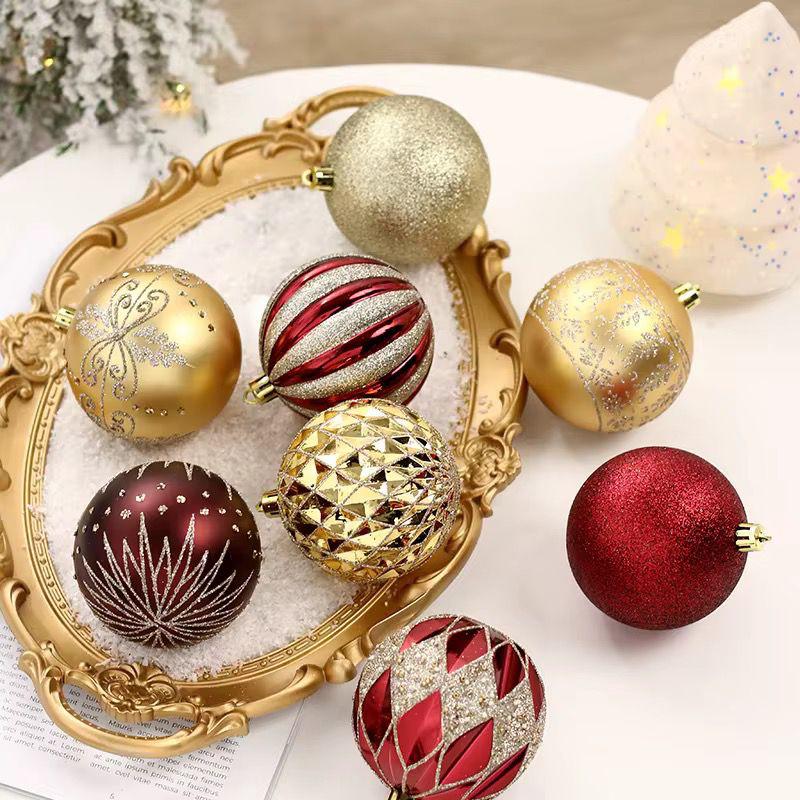 16pcs Christmas Ball Set – 8cm Decorative Ornaments for Christmas Tree