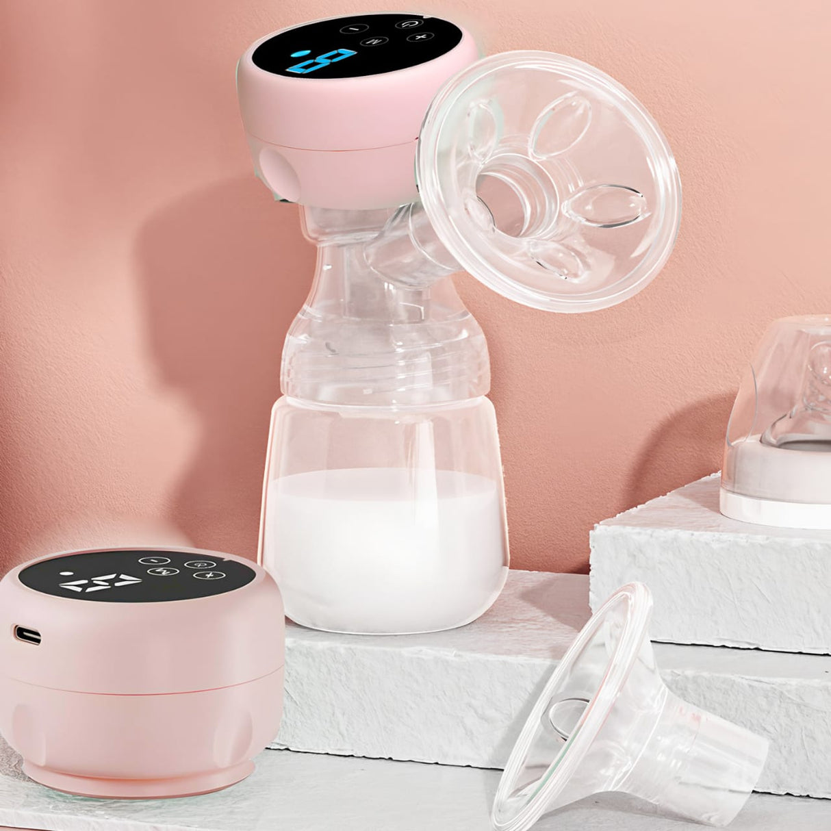 Single Portable Electric Intelligent Breast Pump High Suction Silent Design