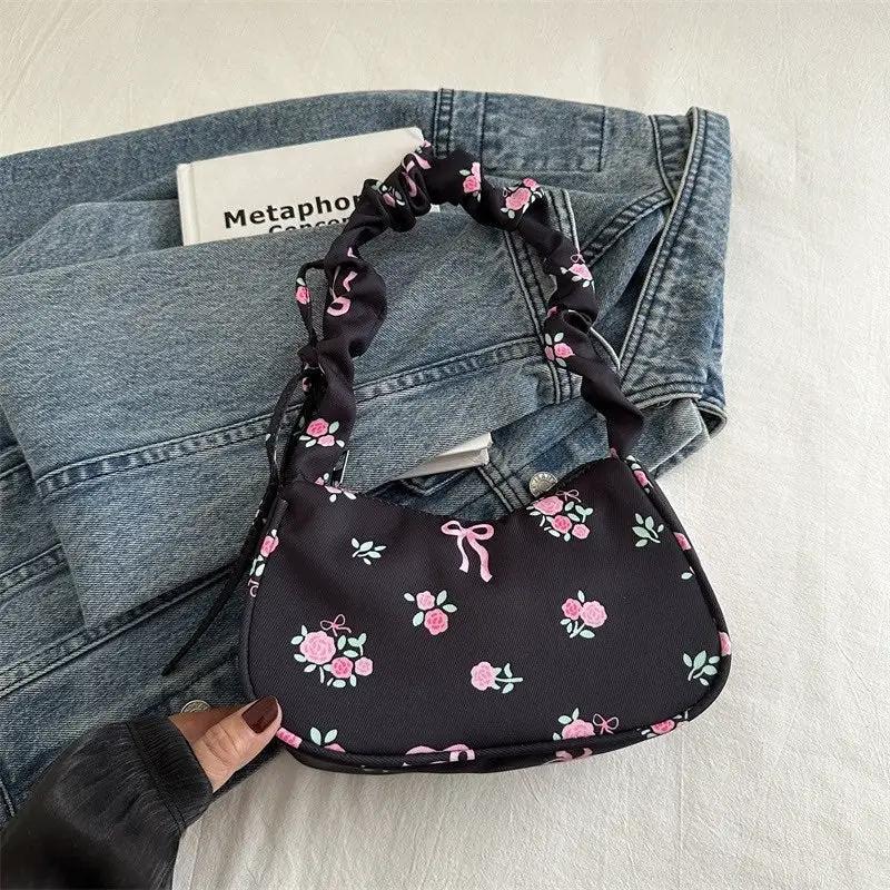 Floral Print Design Shoulder Bag Shoulder bag Shoulder Bags