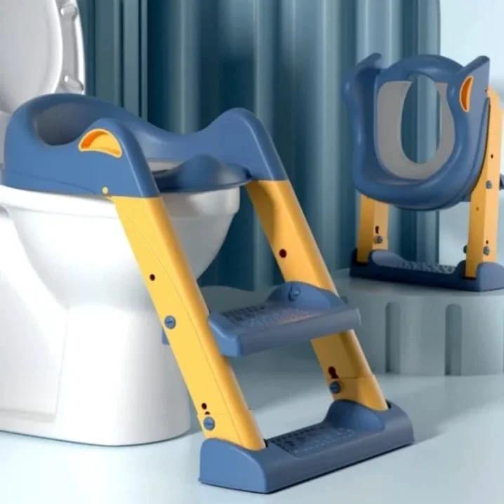 Baby Auxiliary Toilet Ladder Folding Seat for Kids Potty Training Kids essentials Toilet Seats & Step Stools