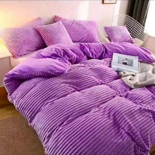 High-Quality Velvet Duvet Set TC/Weaver 6x6 with Bedsheet and Pillowcases Bedding