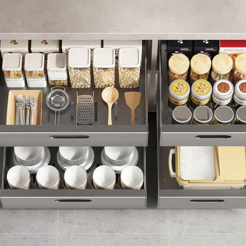 Pull Out Cabinet Drawer Organizer Heavy Duty Carbon Steel Drawer organizer Kitchen Cabinet Organizers