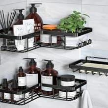 3pcs Heavy-Duty Shower Caddy Shelf Set for Bathroom Organization Bathroom Accessory Sets