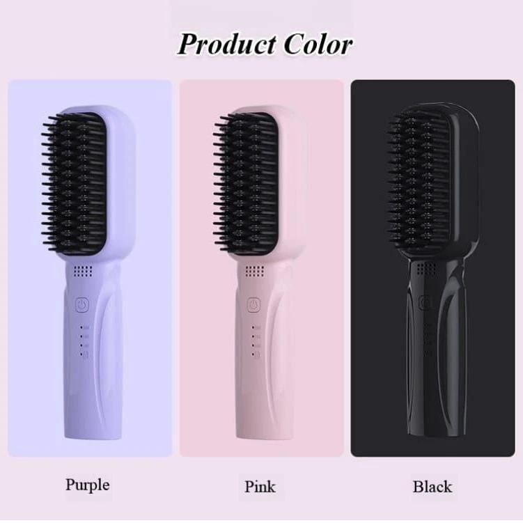 Rechargeable Portable Cordless Hair Straightener Brush Hair straightener Straightening Brushes