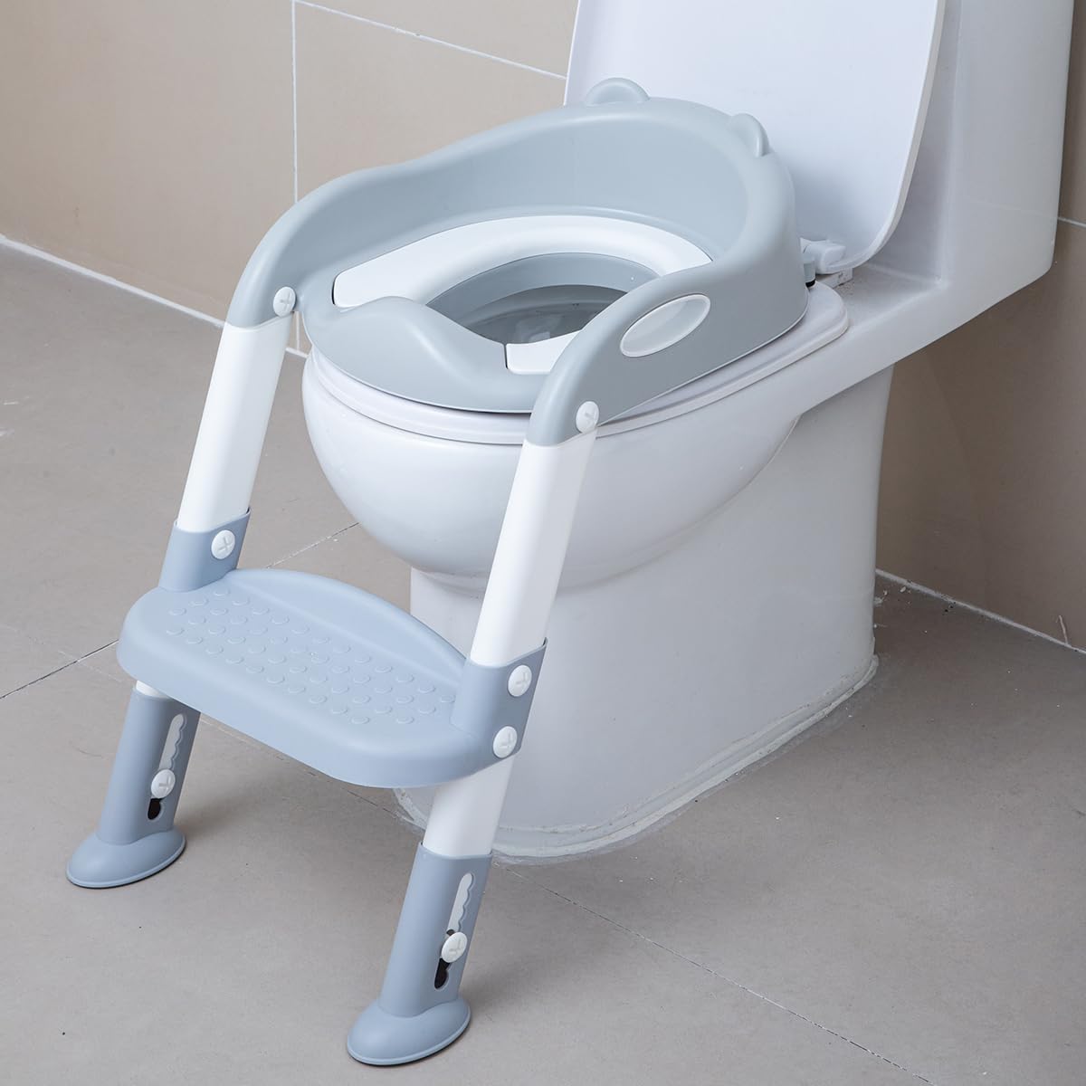 Baby Auxiliary Toilet Ladder Folding Seat for Kids Potty Training