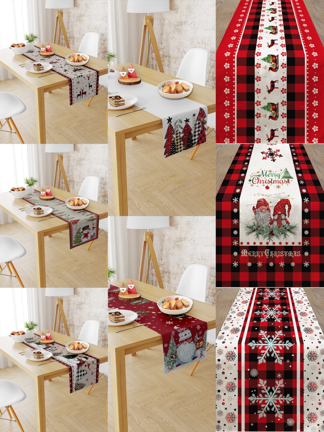 Christmas Themed Table Runners (B)
Add a touch of elegance and holiday charm to your dining table.