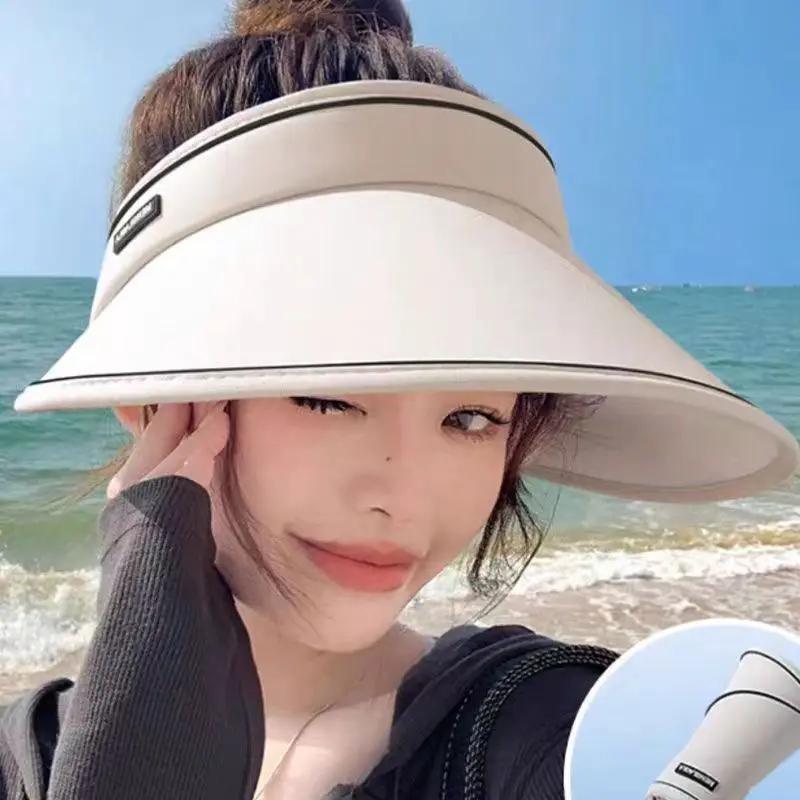 Women's UV Protection Wide Brim Sun Visor Hat