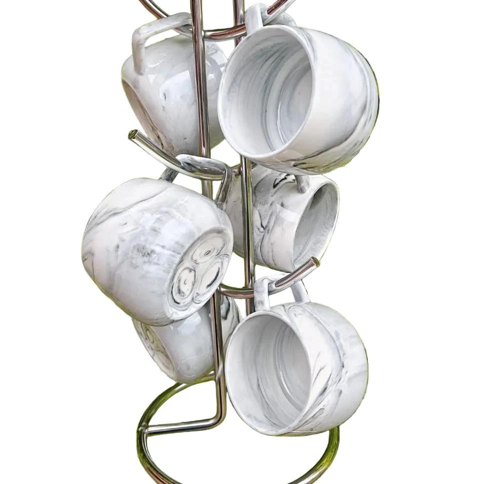 Ceramic Pot Mug Set of 6 – Modern Design Drinkware Pot mug Mugs