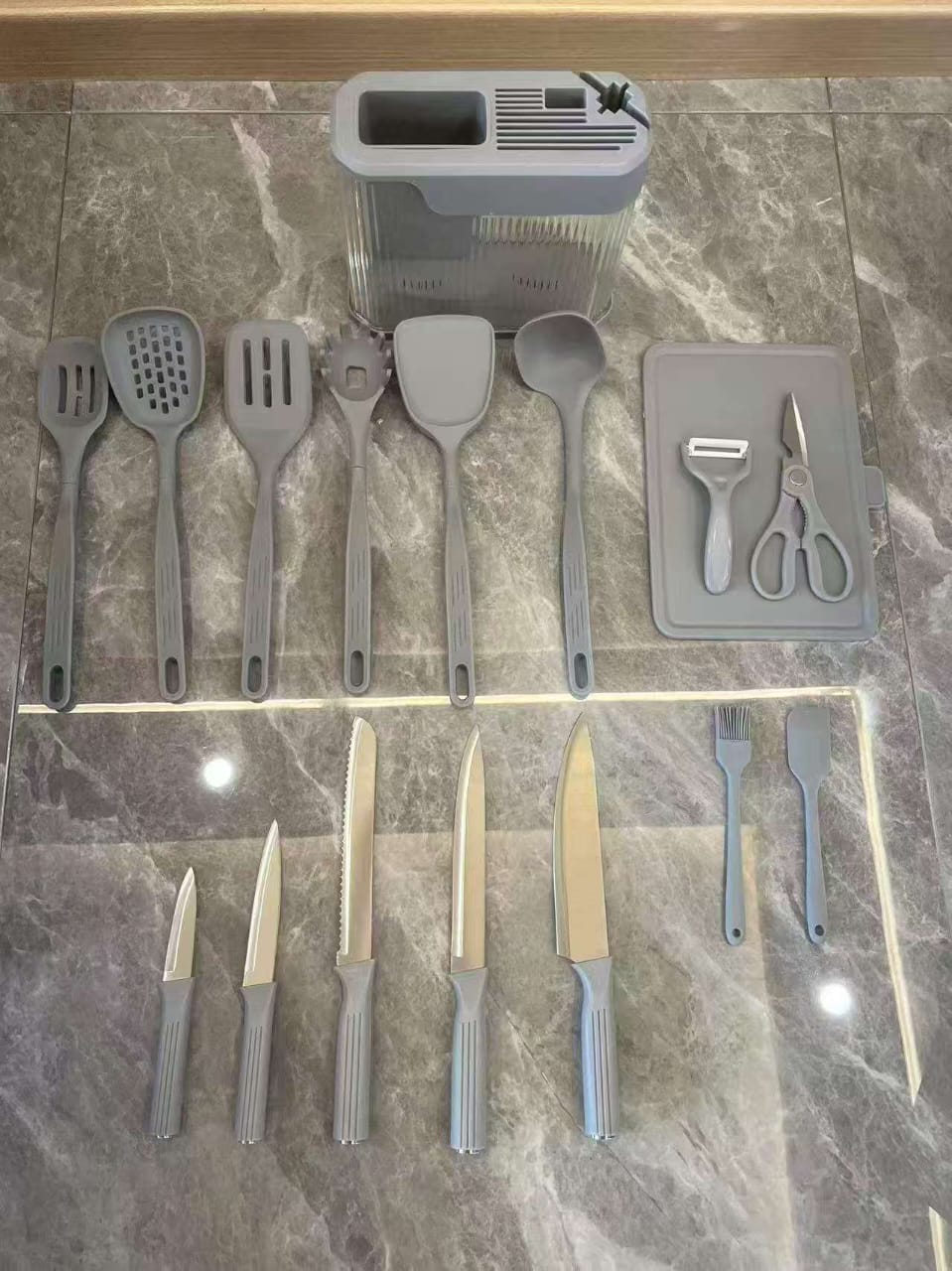 11pcs High Quality Silicone Serving Spoon Set – Non-Stick Heat Resistant Kitchen Utensils