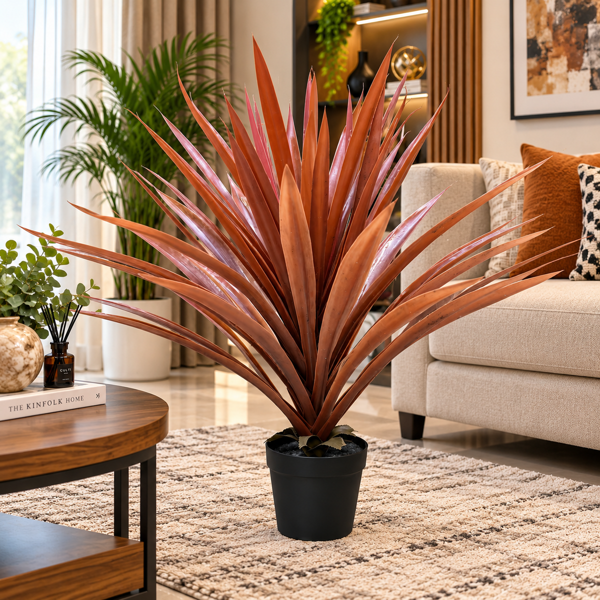 Real Touch Gladiolus Bonsai Plant Decor Artificial Flowering Plants