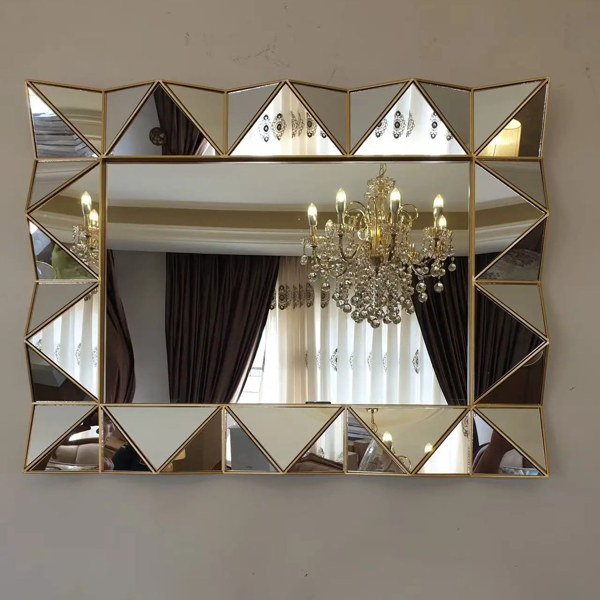 Luxury Designer Panel Decorative Wall Mirror Mirror Mirrors